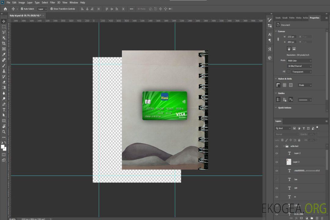 Uruguay Itau banque visa carte électronique photolook avant template Uruguay Itau banque visa carte électronique photolook avant template